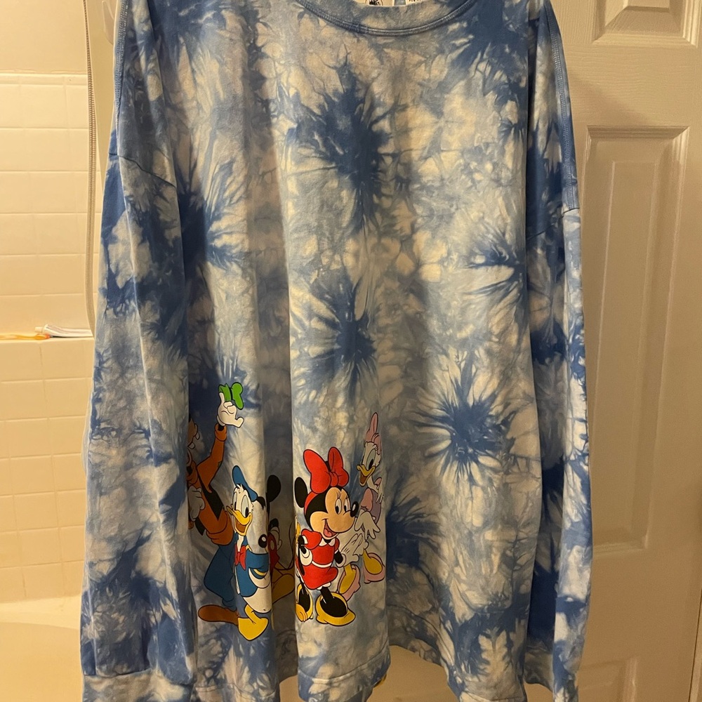 Disney Celebration and Crew Tie Dye‎ Crewneck Mickey Mouse and Friends 4XL